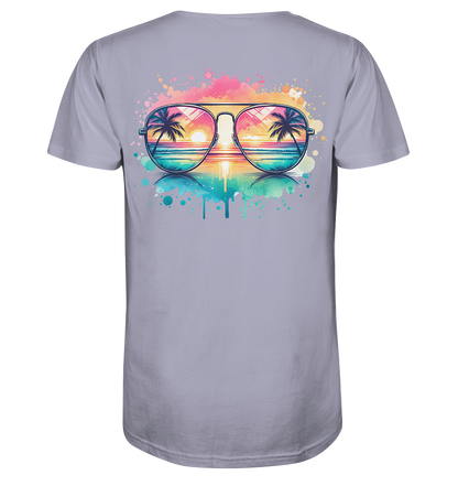 Tropical Sunset Glasses - Organic Shirt