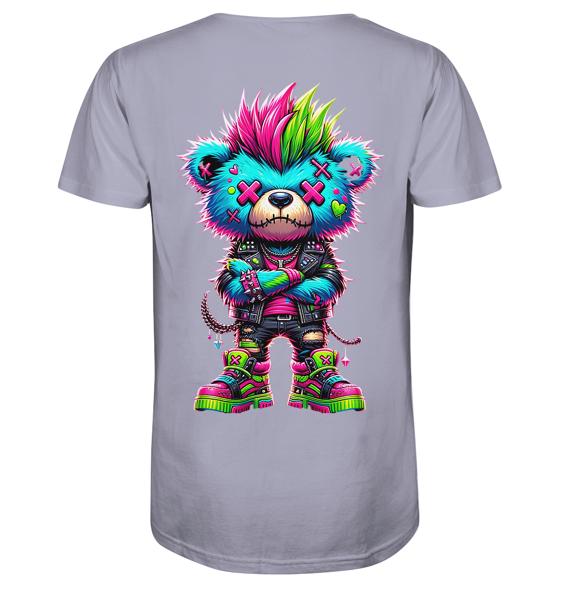 Punk Neon Teddy - Organic Shirt