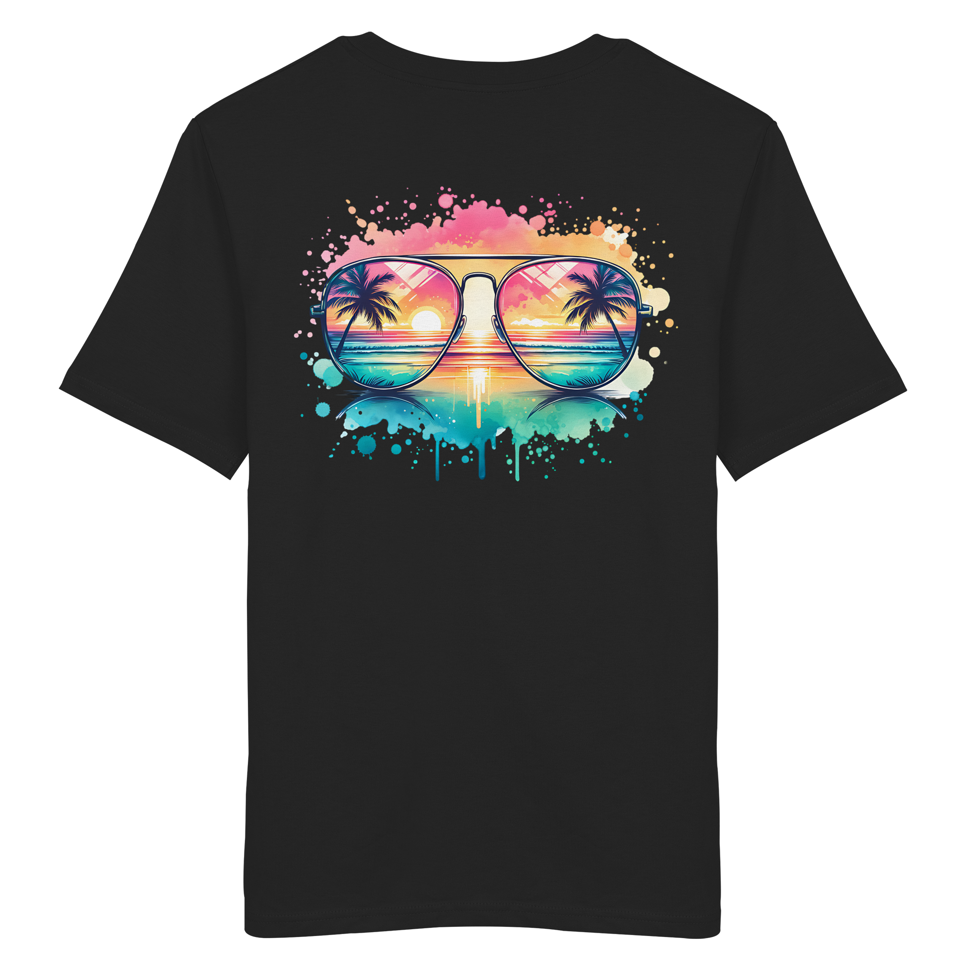 Tropical Sunset Glasses - Organic Shirt