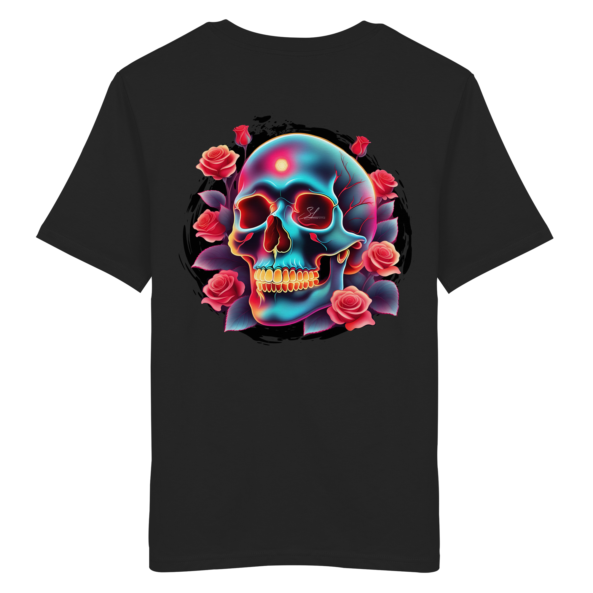 Glow Skull - T-shirt bio