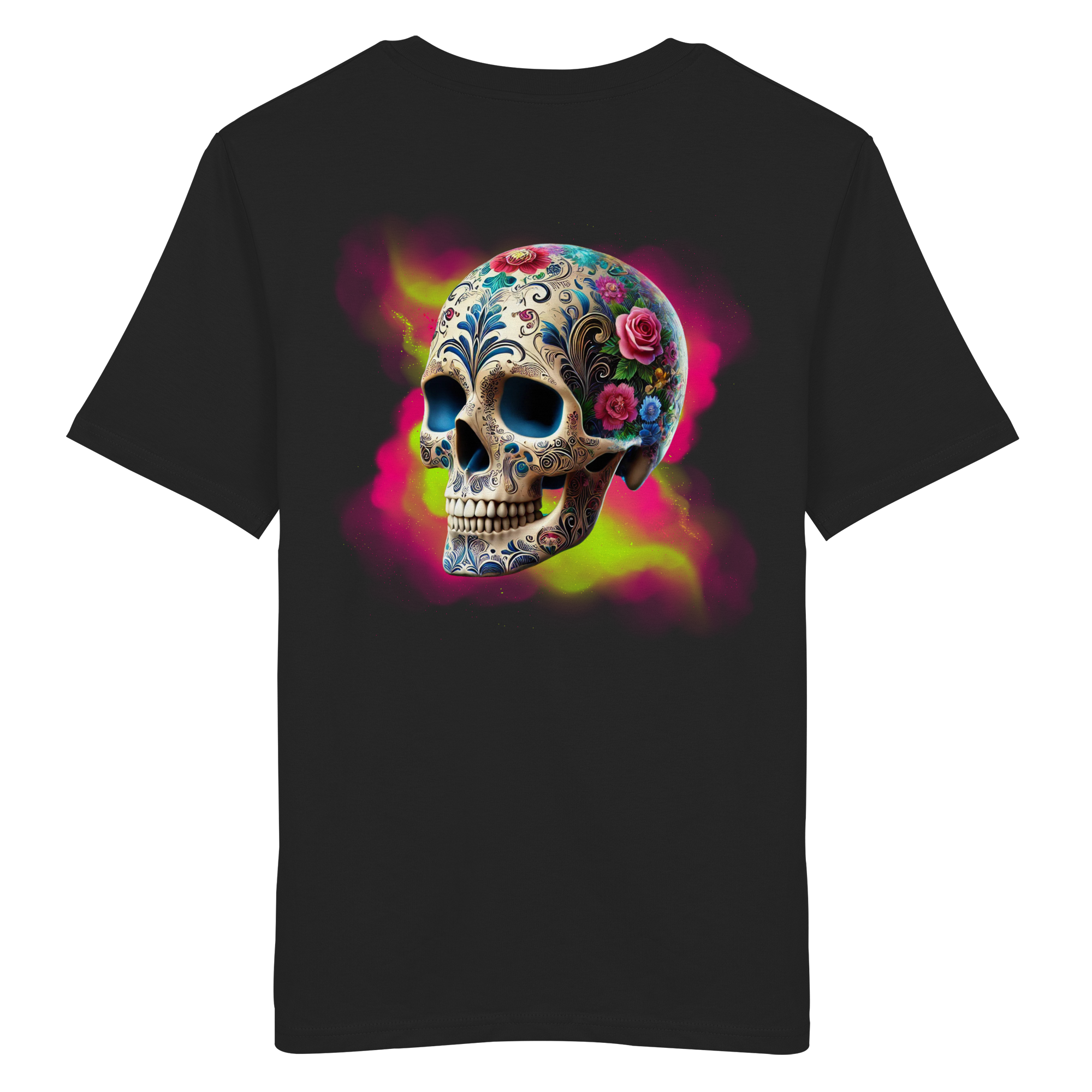 Crâne floral - Chemise bio