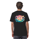 Tropical Sunset Glasses - Organic Shirt