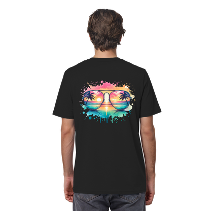 Tropical Sunset Glasses - Organic Shirt