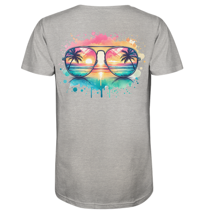 Tropical Sunset Glasses - Organic Shirt