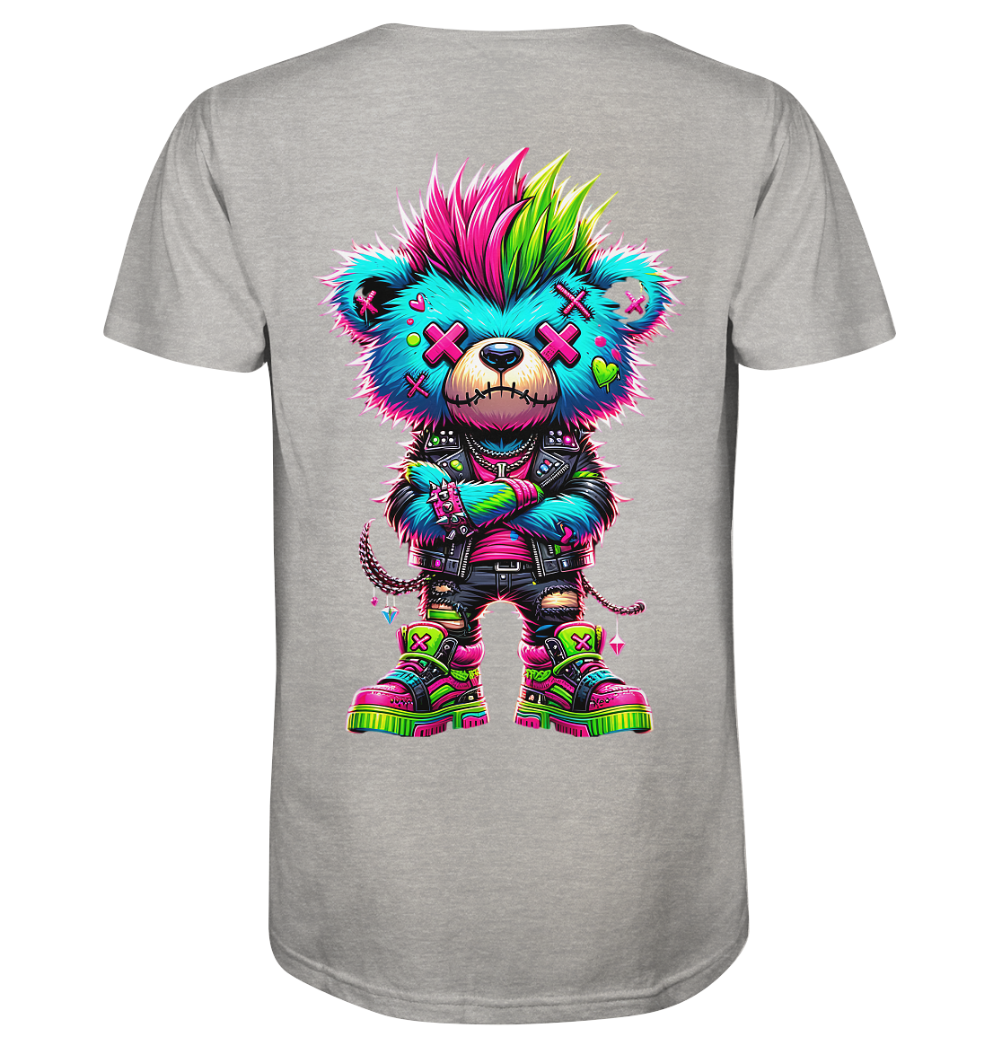 Punk Neon Teddy - Organic Shirt