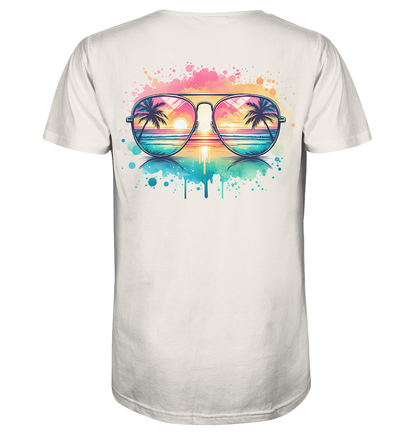 Tropical Sunset Glasses - Organic Shirt