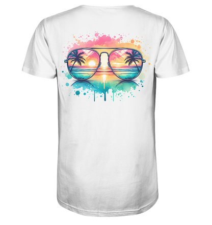 Tropical Sunset Glasses - Organic Shirt