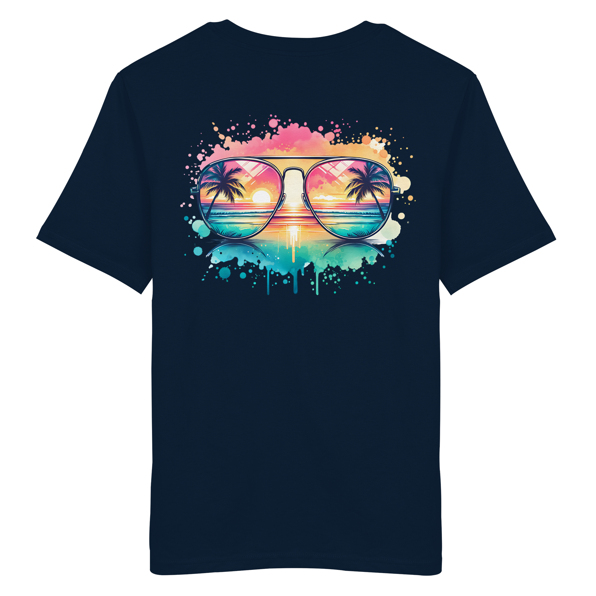 Tropical Sunset Glasses - Organic Shirt