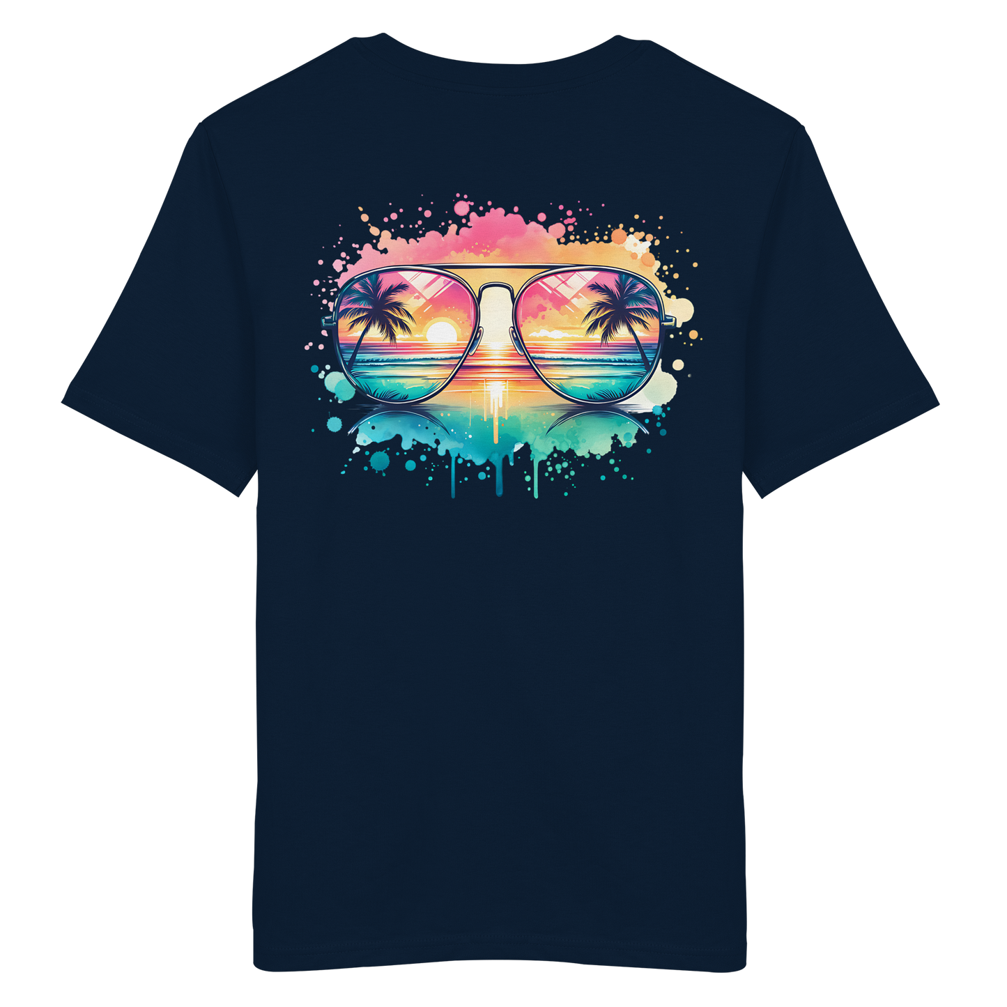 Tropical Sunset Glasses - Organic Shirt