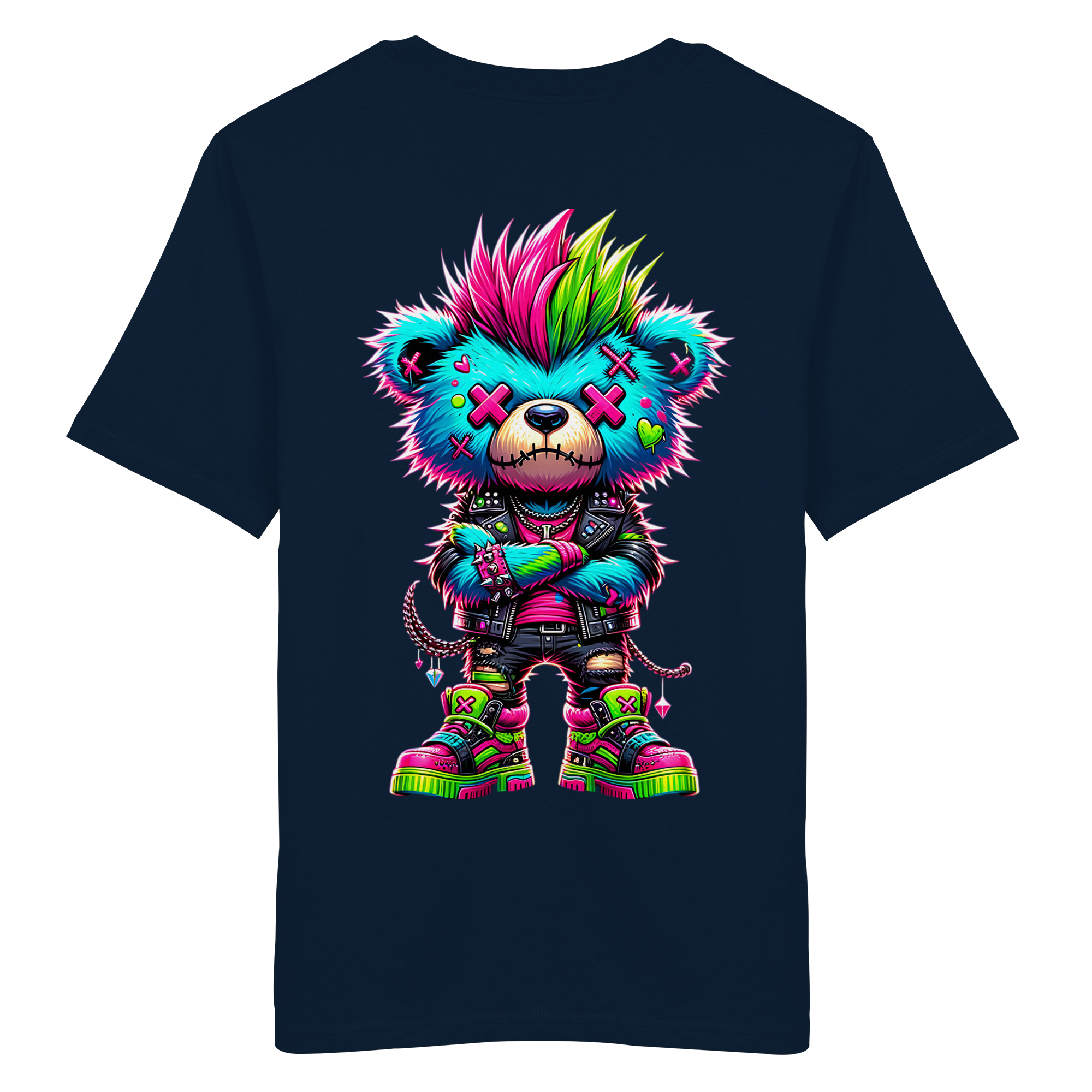 Punk Neon Teddy - Organic Shirt