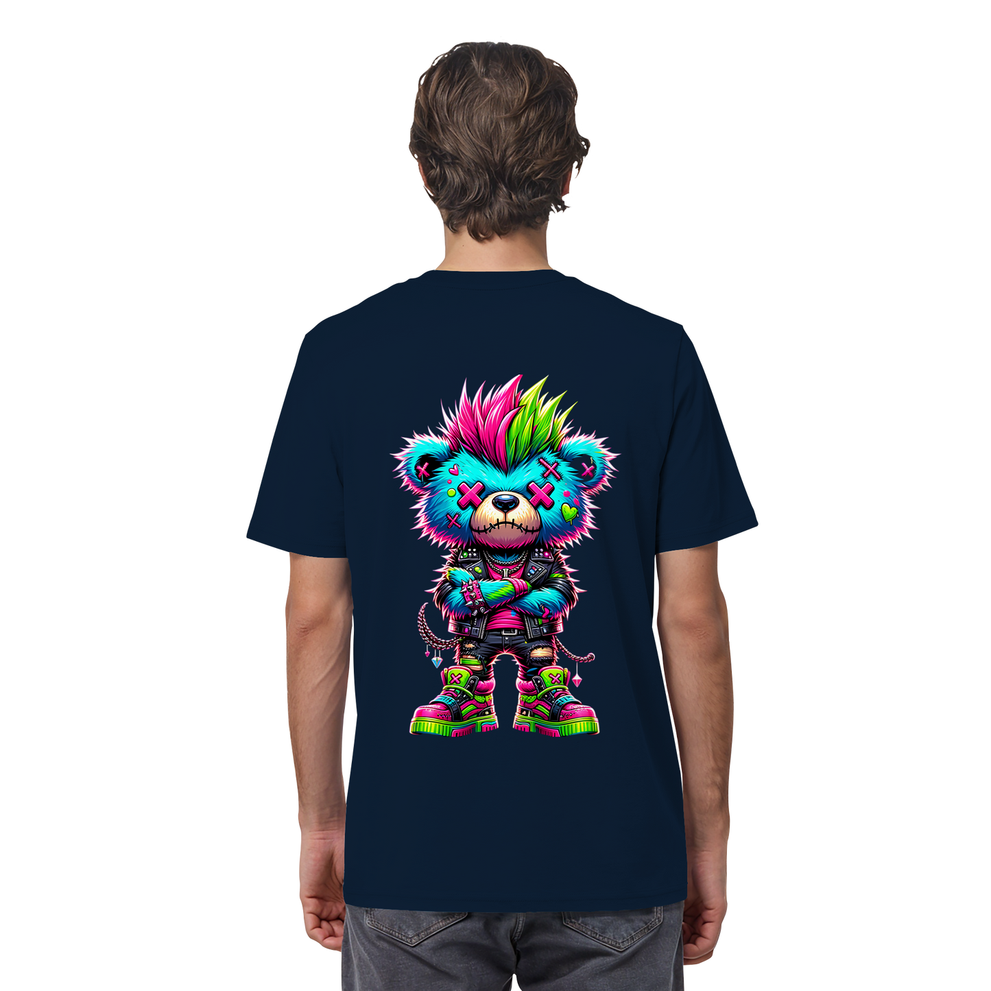 Punk Neon Teddy - Organic Shirt