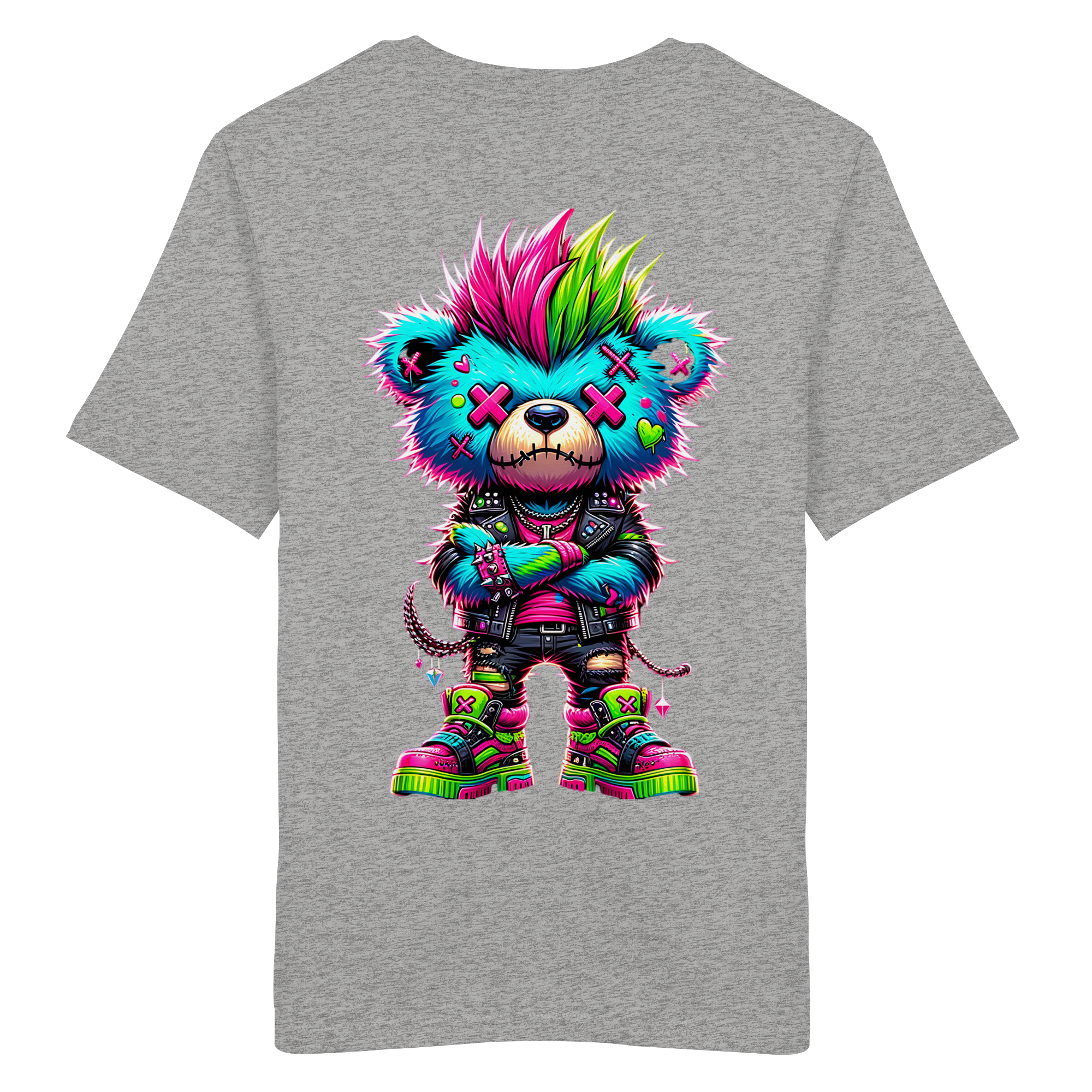 Punk Neon Teddy - Organic Shirt