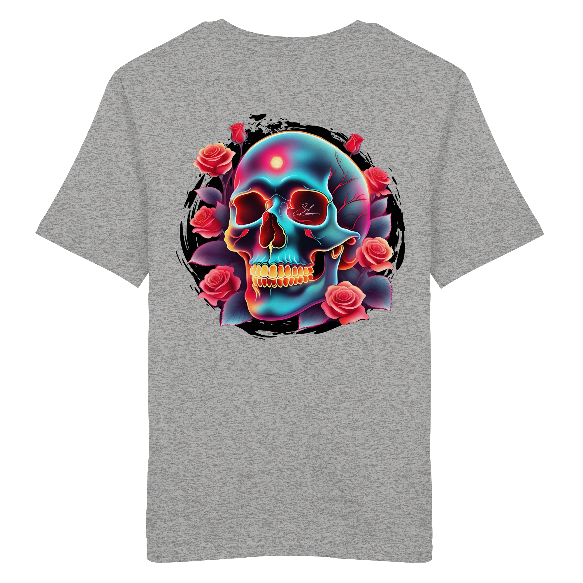 Glow Skull - T-shirt bio