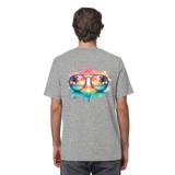Tropical Sunset Glasses - Organic Shirt