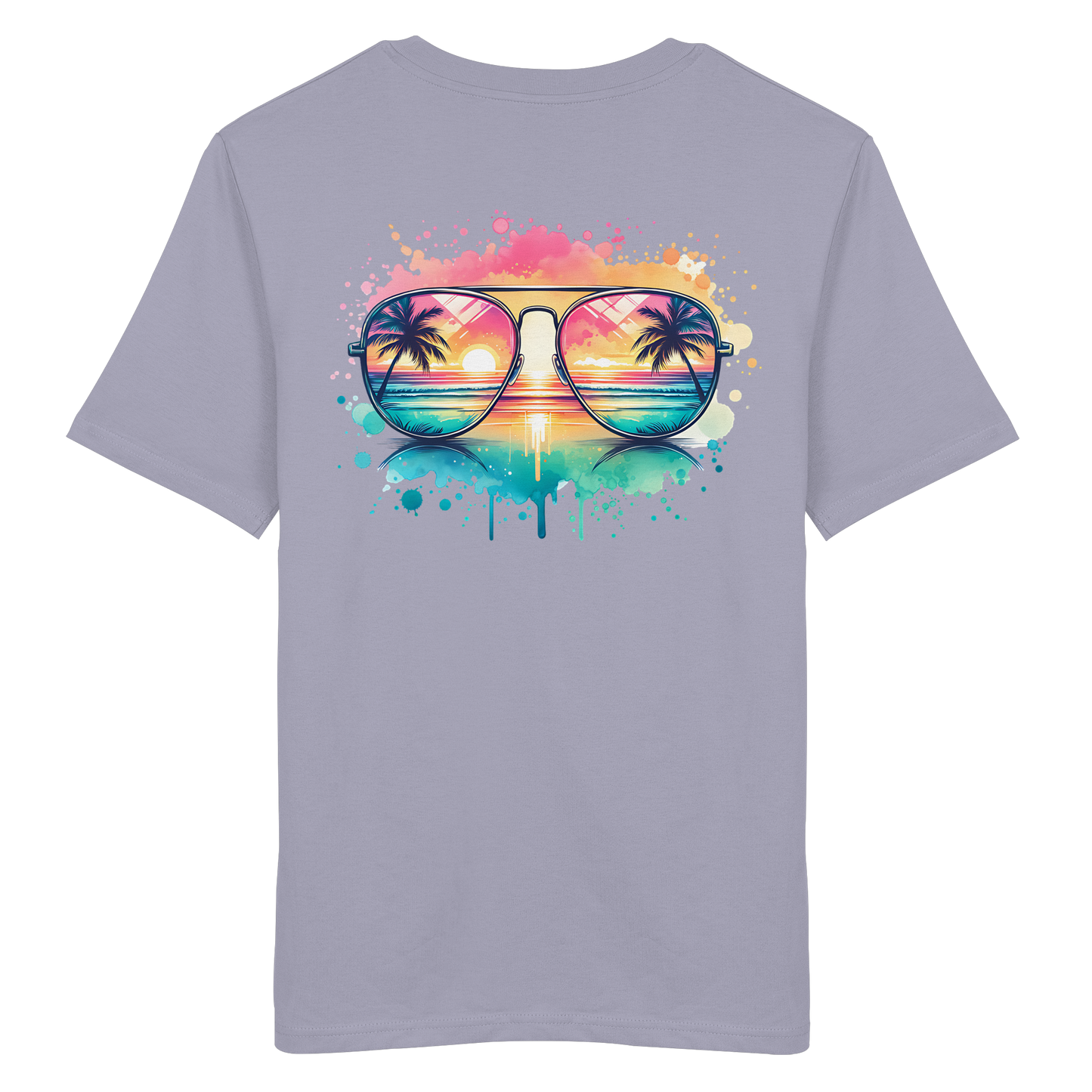 Tropical Sunset Glasses - Organic Shirt