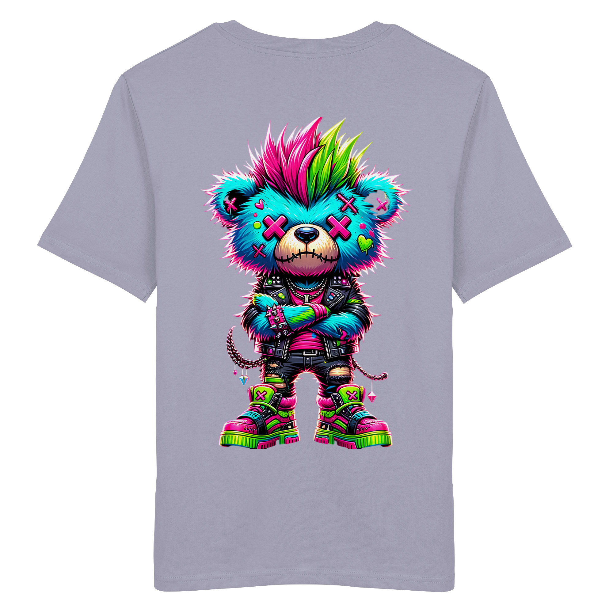 Punk Neon Teddy - Organic Shirt