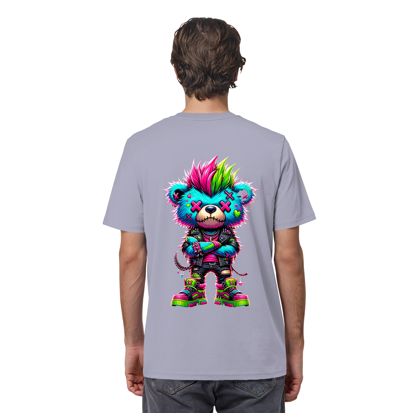 Punk Neon Teddy - Organic Shirt