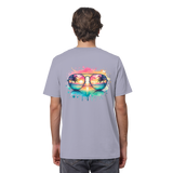 Tropical Sunset Glasses - Organic Shirt