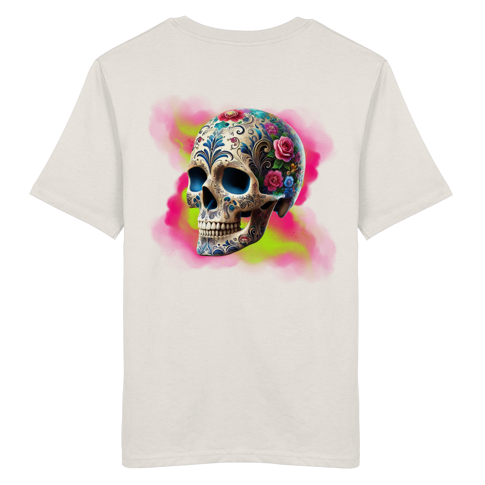 Crâne floral - Chemise bio