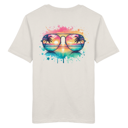 Tropical Sunset Glasses - Organic Shirt