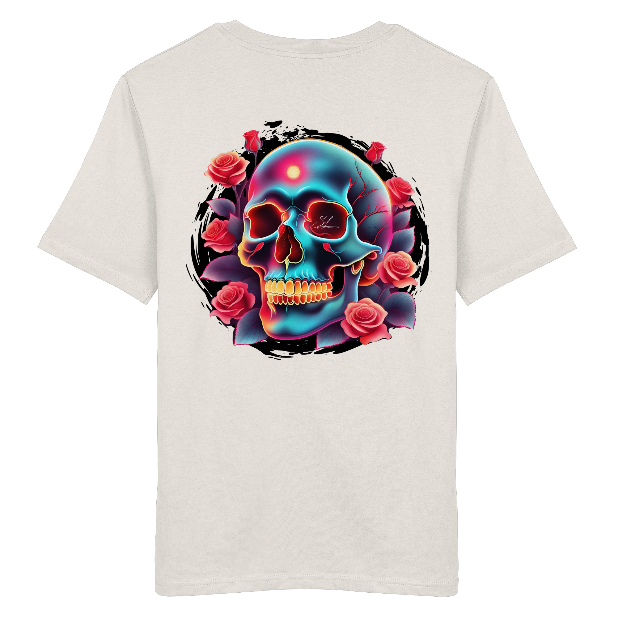 Glow Skull - T-shirt bio