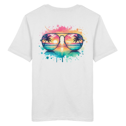 Tropical Sunset Glasses - Organic Shirt