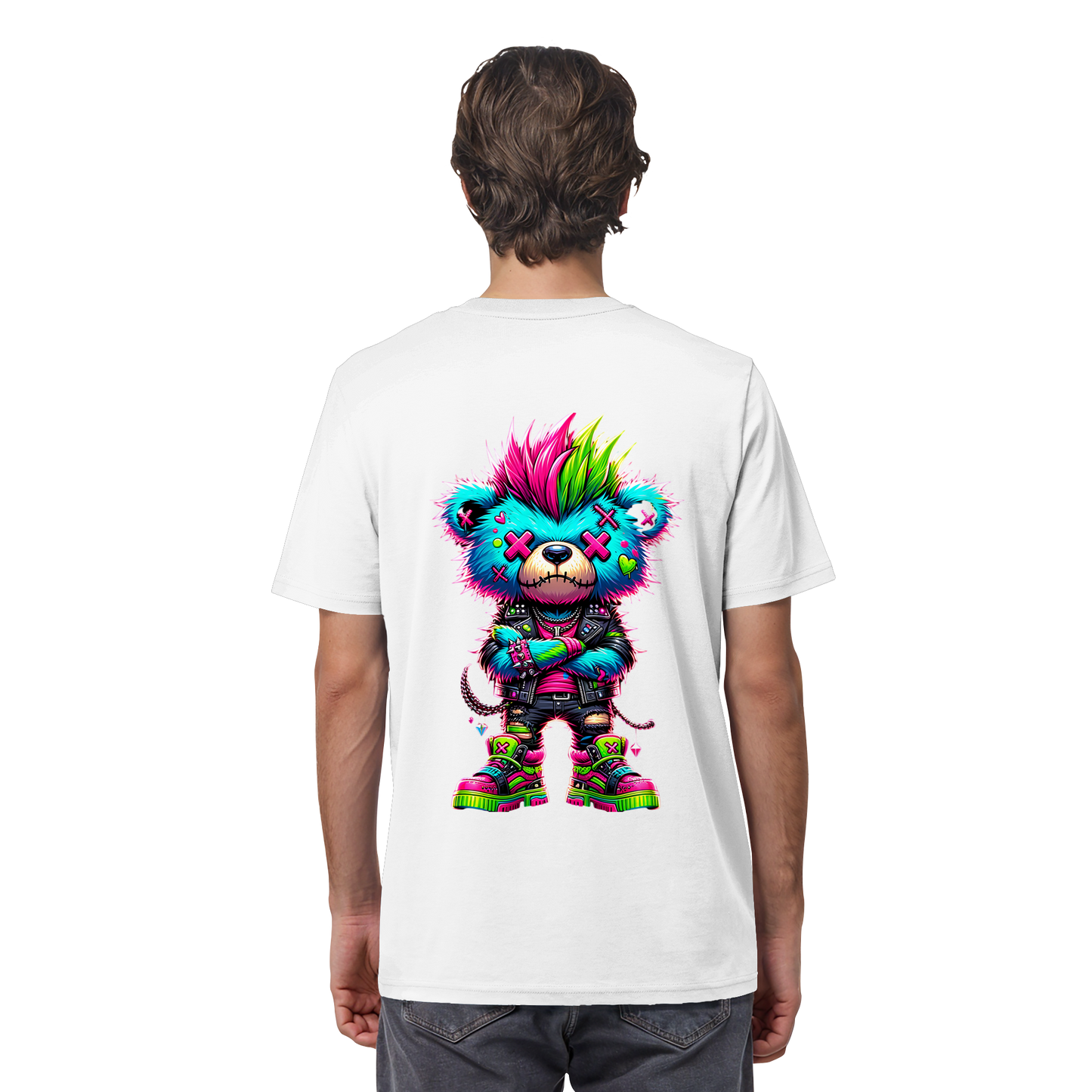 Punk Neon Teddy - Organic Shirt