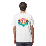 Tropical Sunset Glasses - Organic Shirt