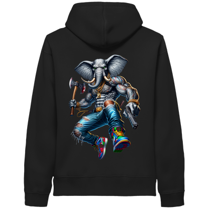 Street King Elefant - Organic Hoodie