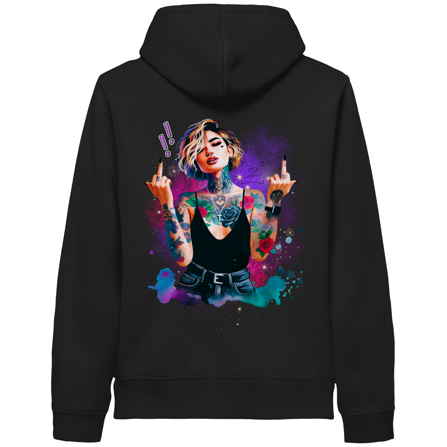 Rebel Rose - Organic Hoodie