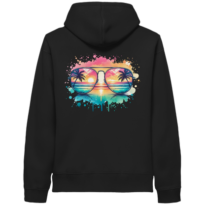 Tropical Sunset Glasses - Organic Hoodie