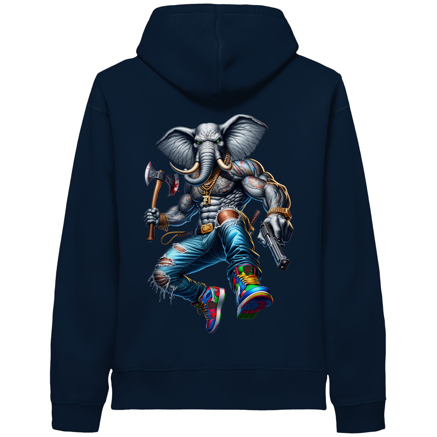 Street King Elefant - Organic Hoodie