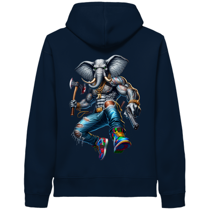 Street King Elefant - Organic Hoodie
