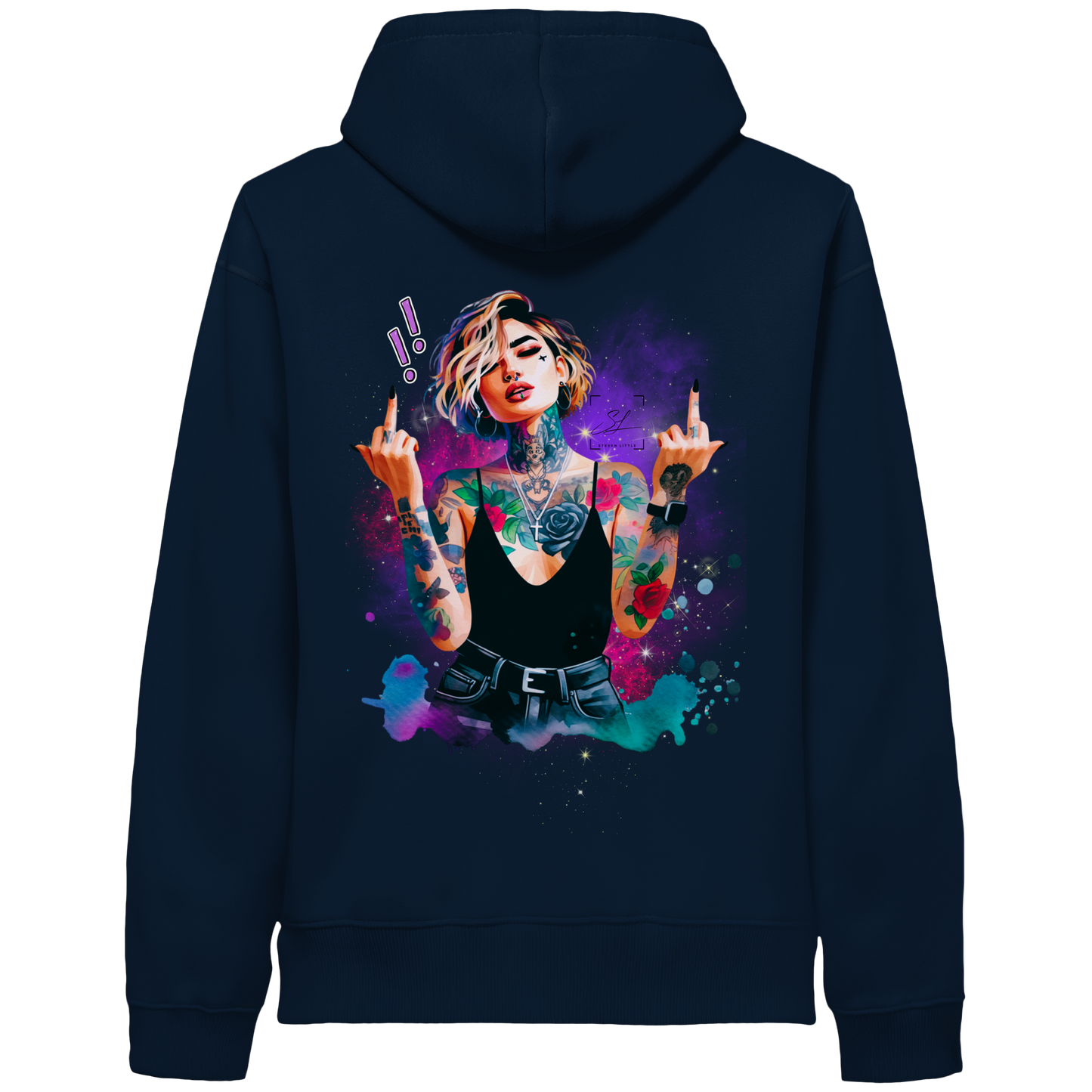 Rebel Rose - Organic Hoodie