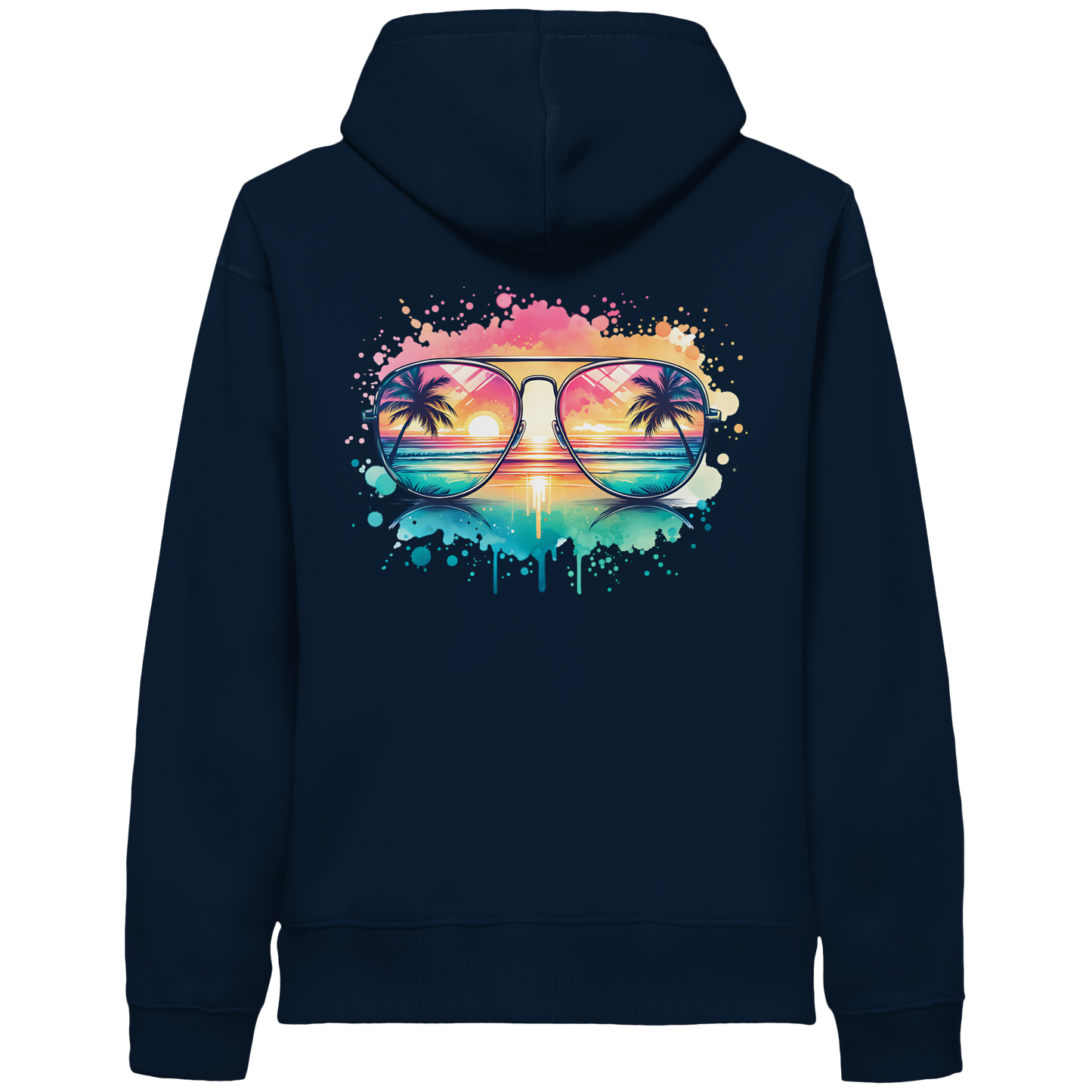 Tropical Sunset Glasses - Organic Hoodie