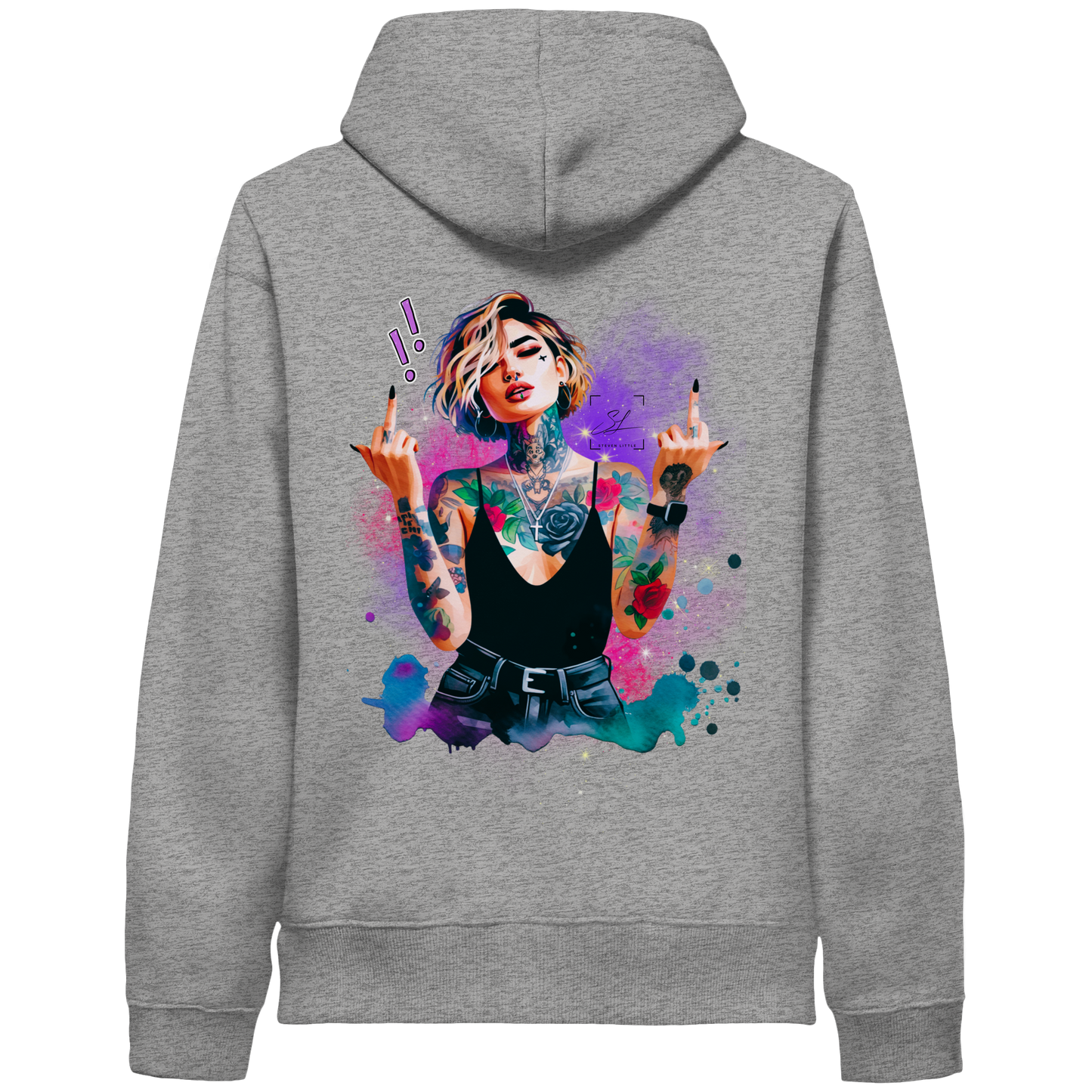 Rebel Rose - Organic Hoodie
