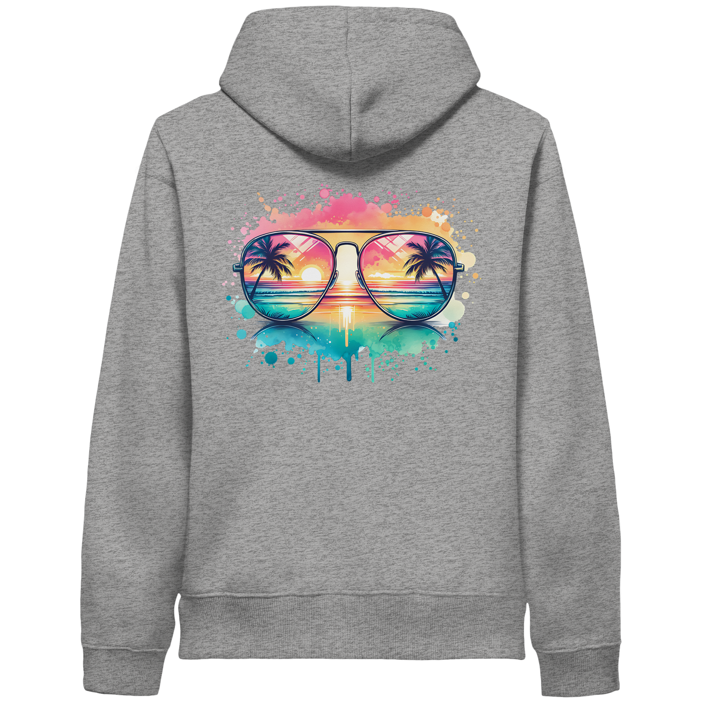 Tropical Sunset Glasses - Organic Hoodie