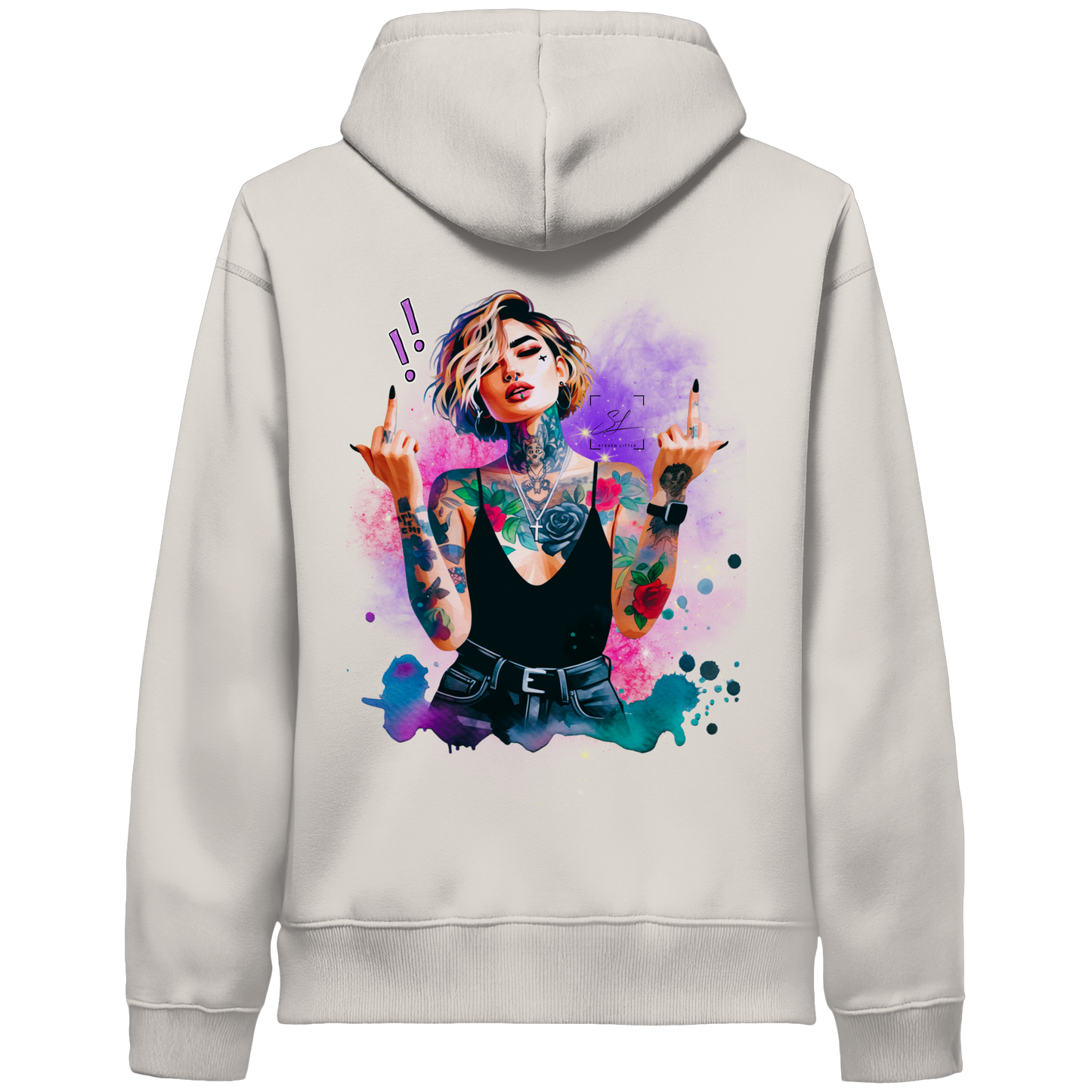 Rebel Rose - Organic Hoodie