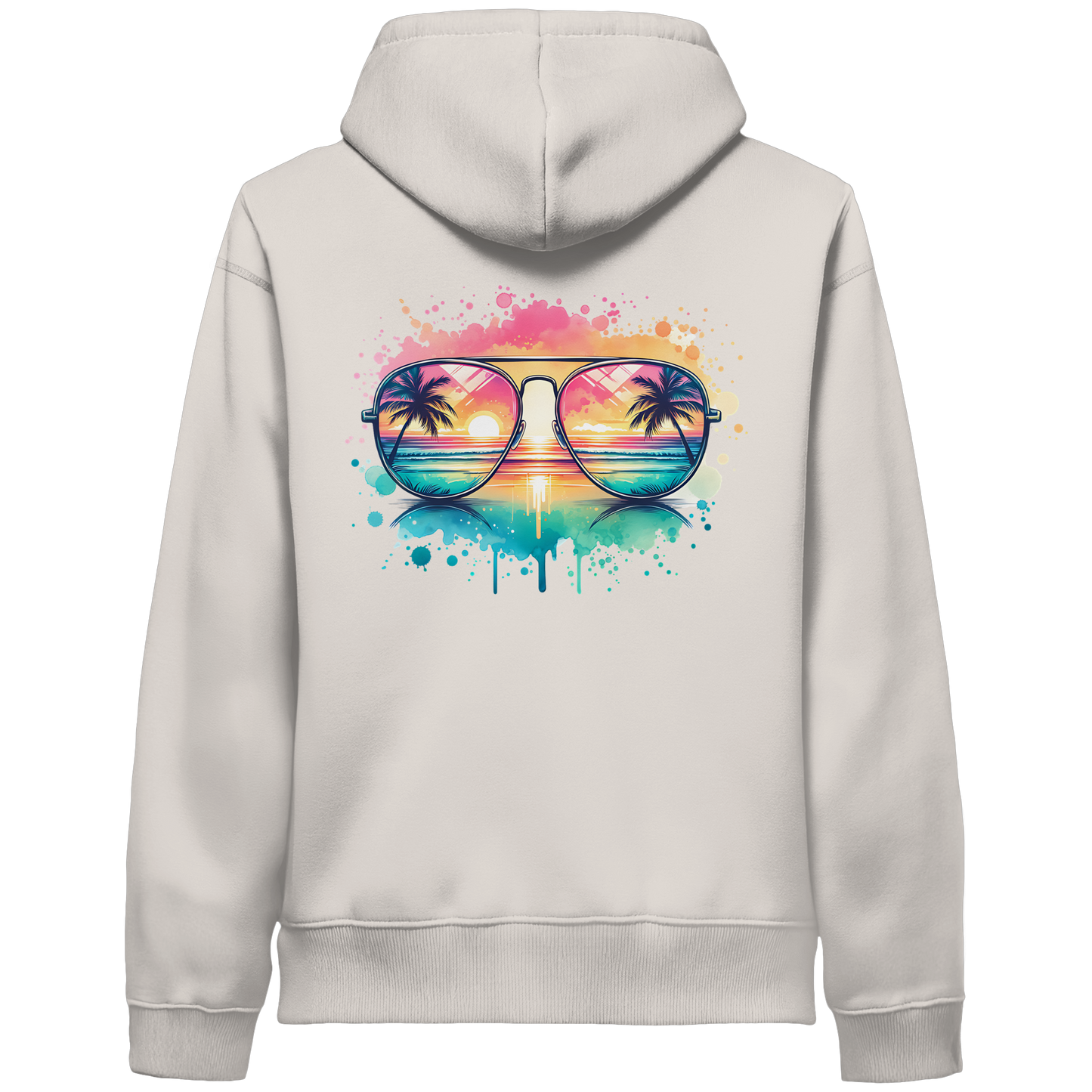 Tropical Sunset Glasses - Organic Hoodie