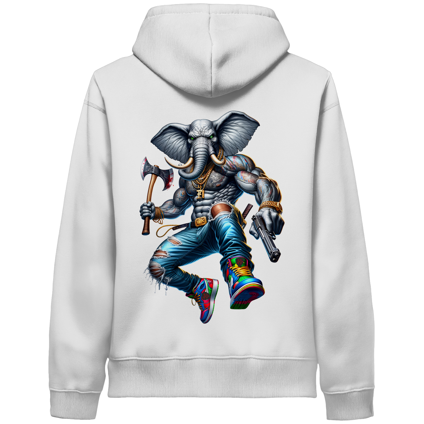 Street King Elefant - Organic Hoodie