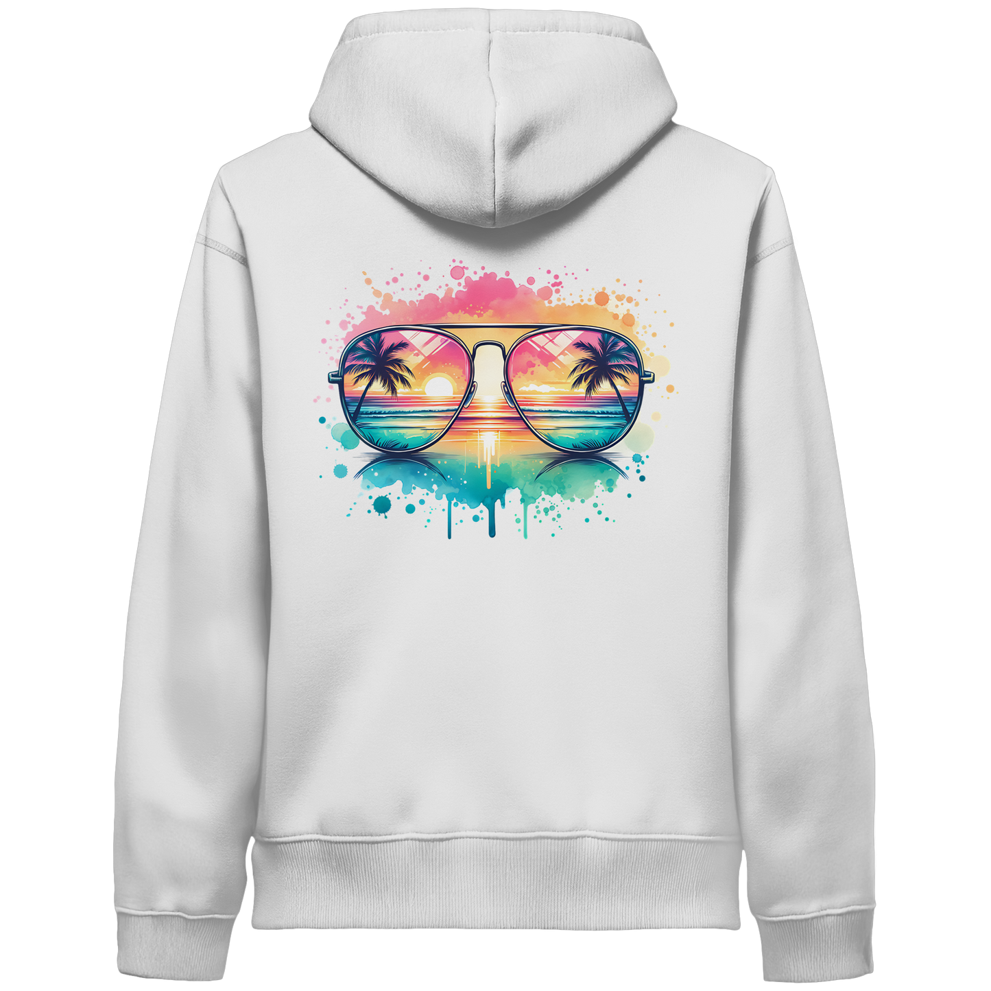 Tropical Sunset Glasses - Organic Hoodie