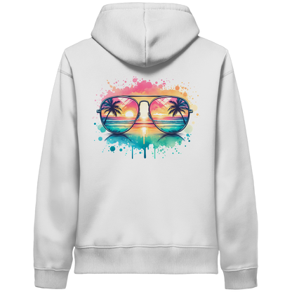 Tropical Sunset Glasses - Organic Hoodie
