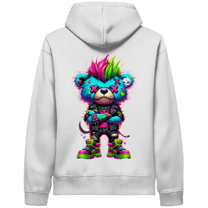 Punk Neon Teddy - Organic Hoodie