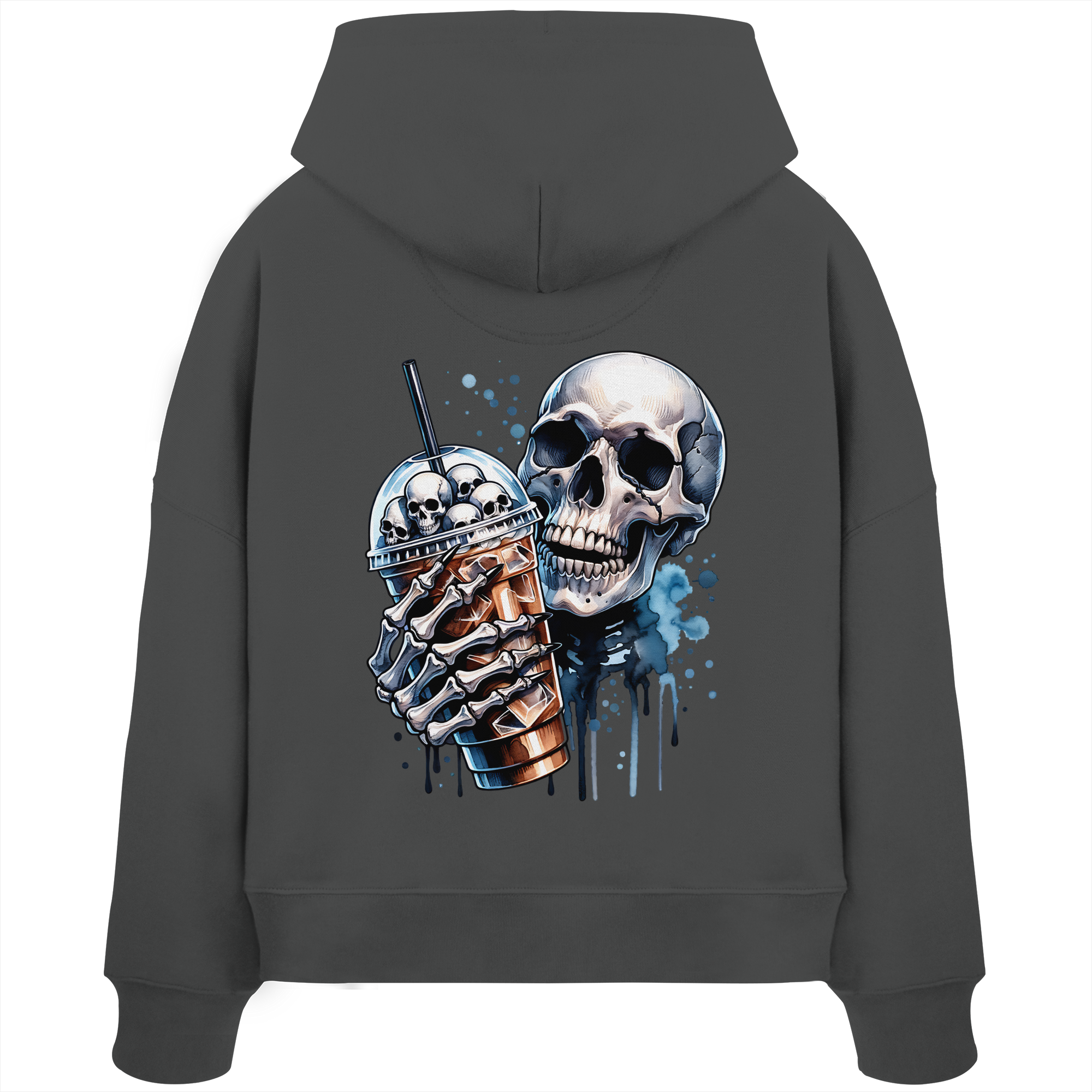 Chill Skull - Womens Organic Boxcut Hoodie