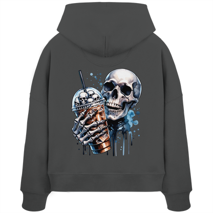 Chill Skull - Womens Organic Boxcut Hoodie