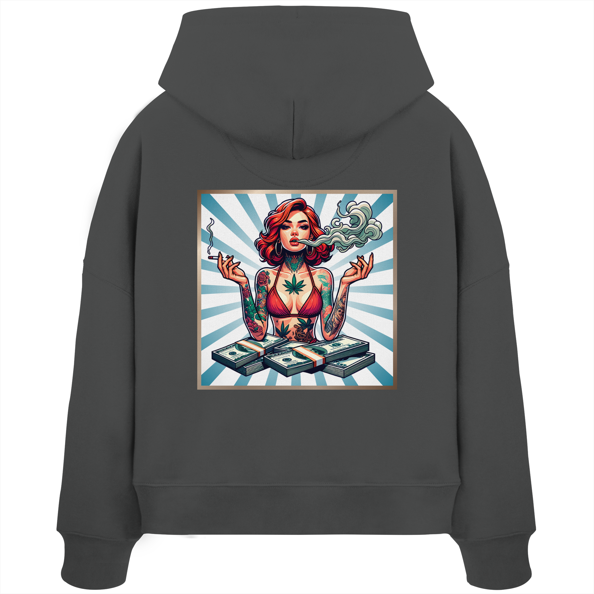 Rebel Rich - Sweat à capuche bio Boxcut pour femme