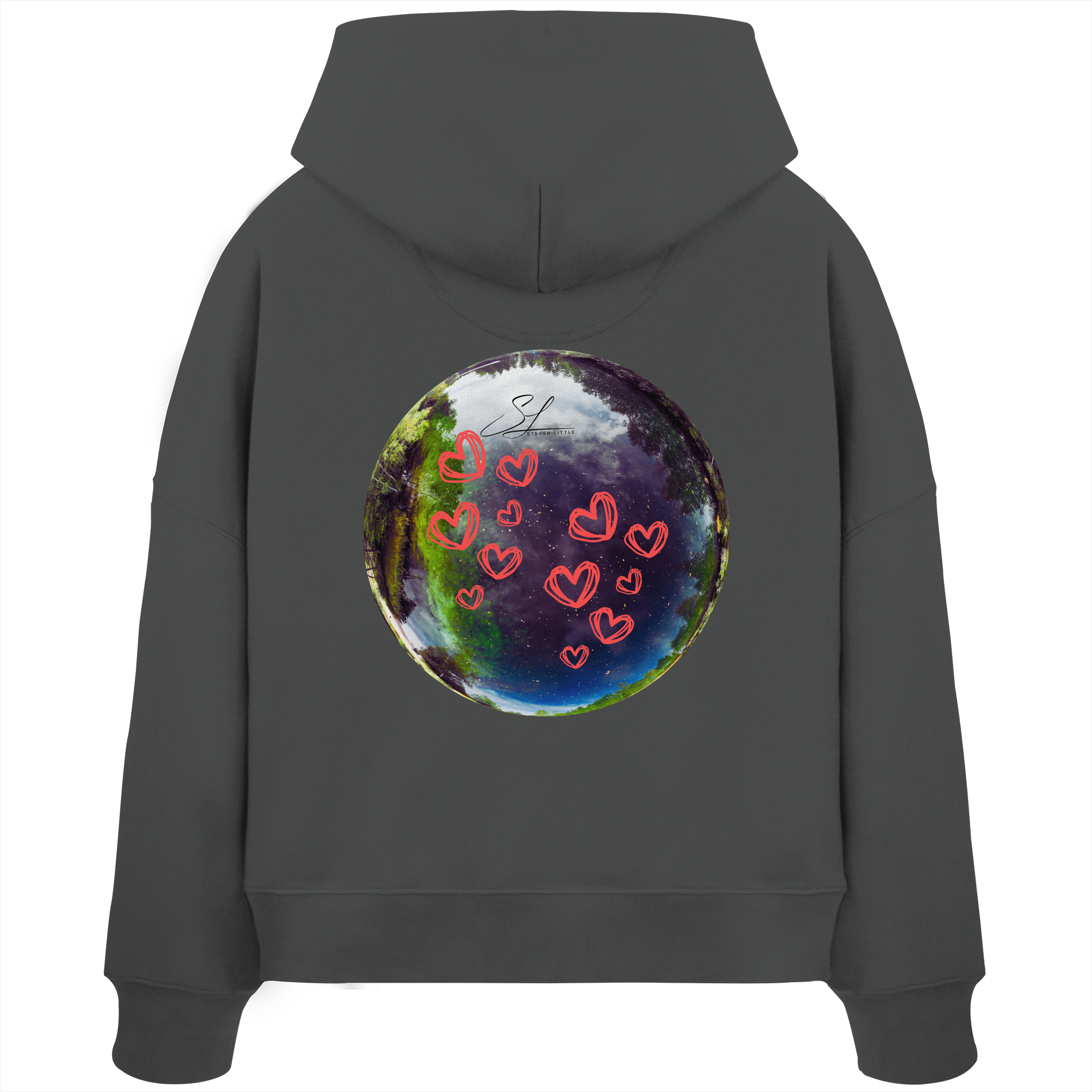 Love our World - Womens Organic Boxcut Hoodie