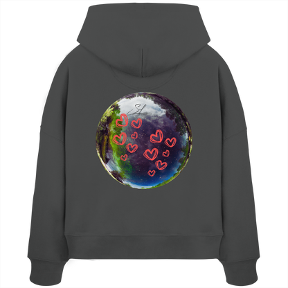 Love our World - Womens Organic Boxcut Hoodie