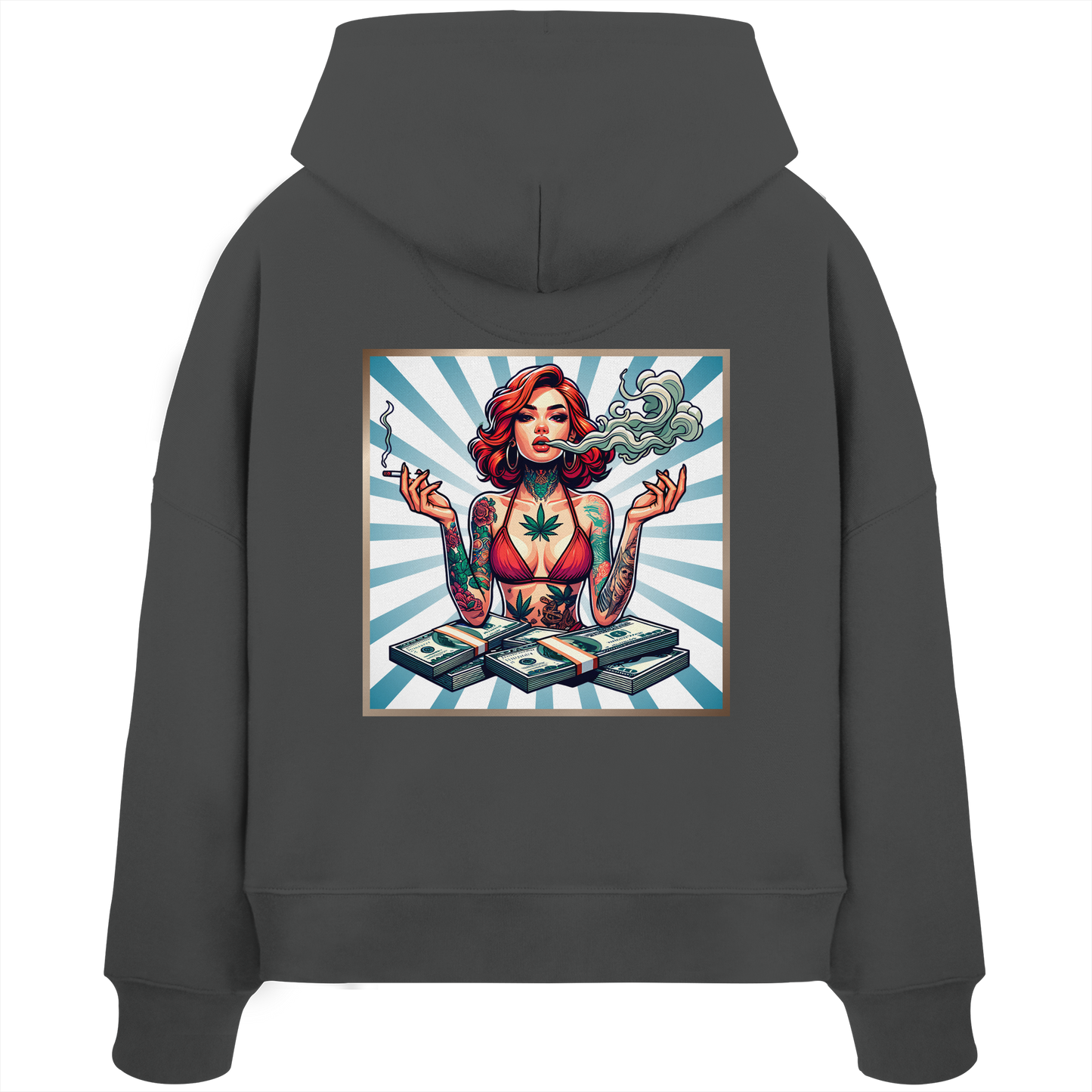 Rebel Rich - Womens Organic Boxcut Hoodie