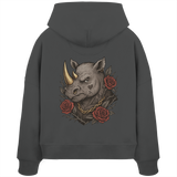 Inked Rhino - Womens Organic Boxcut Hoodie